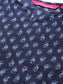 Anubhutee Women Blue Pure Cotton Printed Night suit